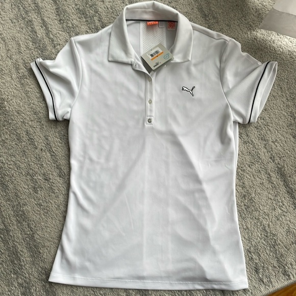 NWT Puma Cool Cell short sleeve white polo, size S - Picture 1 of 4
